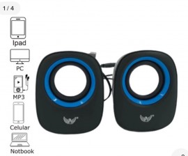 AL-3085 - Mini Caixinha Som Porttil Usb P2 Notebook PC